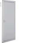 Hager VZ324N Blendrahmen Volta 4reihig mit Tür RAL9006 silber 