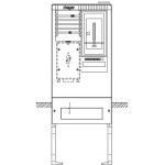 Hager ZAS155CK9 Zähleranschlusssäule 155 universZ 1 Zählerplatz 3-Punkt 5-polig 