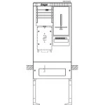 Hager ZAS155GF9 Zähleranschlusssäule 155 universZ 1 Zählerplatz 3-Punkt 4-polig 