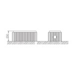 Hager ZAX014 Bodenaufbausockel KVS Größe 0 Höhe: 250mm 