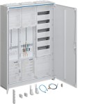 Hager ZB332U19LS Komplettschrank universZ 1100x800x205mm SKII IP44 1 Zählerplatz/SG/VF-5rh/APZ 3-feldig VBEW 