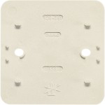 Jung 328 Bodenplatten für die Serie AP 600 1-fach für Einzelgeräte AP 600 cremeweiß 