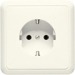 Jung 5520 SCHUKO Steckdose 16A 250V mit Rahmen Duroplast Serie CD cremeweiß 