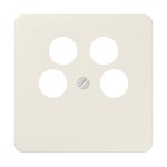 Jung 561-4SAT2 Abdeckung für 4-Loch SAT-TV-Steckdose (Ankaro) Thermoplast Serie CD cremeweiß 
