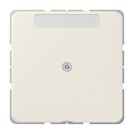 Jung 590NAA Leitungsauslass mit Zugentlastung mit Schriftfeld Duroplast Serie CD cremeweiß 