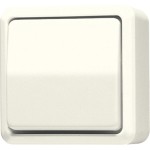 Jung 606A Wippschalter Universal Aus-Wechsel 10AX 250V AP 600 cremeweiß 
