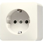 Jung 620A Schuko-Steckdose 16A 250V 47mm AP 600 cremeweiß 