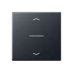 Jung A101KO5PBFANM Wippe mit Lichtleiter mit Pfeilsymbolen für Taster 1-fach Thermoplast lackiert Serie A anthrazit matt 