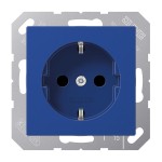 Jung A1520BFKIBL SCHUKO Steckdose 16A 250V integrierter erhöhter Berührungsschutz SAFETY+ Thermoplast Serie AS/A blau 