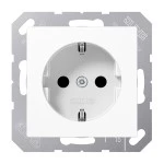 Jung A1520KIWW SCHUKO Steckdose 16A 250V integrierter erhöhter Berührungsschutz SAFETY+ Duroplast Serie AS/A alpinweiß 