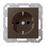 Jung A1520NMO SCHUKO Steckdose 16A 250V ohne Krallen Serie A mokka 