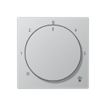 Jung A1749BFAL Abdeckung für Raumtemperaturregler-Einsätze Thermoplast lackiert Serie A aluminium 