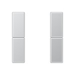 Jung A502TSAAL Tastensatz 2-fach F50 Serie A aluminium 