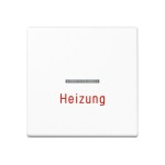 Jung A590BFHWW Wippe 1-fach mit Lichtleiter Heizung Thermoplast Serie A alpinweiß 