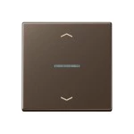Jung A590KO5PMO Wippe 1-fach mit Lichtleiter mit Pfeilsymbolen Serie A mokka 