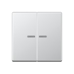 Jung A595KO5AL Wippe 2-fach mit Lichtleiter Serie A aluminium 