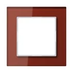 Jung AC581GLRT Glasrahmen 1-fach senkrechte und waagerechte Montage Glas A CREATION rot 