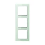 Jung AC583GLWMT Glasrahmen 3-fach senkrechte und waagerechte Montage Glas A CREATION mattweiß 