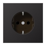 Jung AL1520ND SCHUKO Steckdose 16A 250V ohne Krallen Aluminium lackiert Serie LS dark 