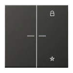 Jung AL1701AN Steuertaste Universal Aluminium lackiert Serie LS anthrazit (lackiertes Aluminium) 
