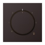 Jung AL1749D Abdeckung für Raumtemperaturregler-Einsätze Aluminium lackiert Serie LS dark (lackiertes Aluminium) 