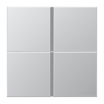 Jung AL2404TSA Tastensatz 4-fach F40 Serie LS Aluminium 