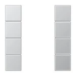 Jung AL2504TSA Tastensatz 4-fach F50 Serie LS Aluminium 