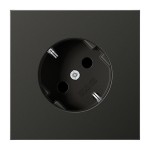 Jung AL2520-45AN Schuko-Steckdose 45° 16A 250V Aluminium lackiert Serie LS anthrazit 