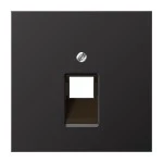 Jung AL2969-1UAD Abdeckung für IAE/UAE-Anschlussdosen 1x8-polig Aluminium lackiert Serie LS dark (lackiertes Aluminium) 