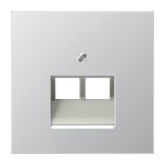 Jung AL2969-2UA Abdeckung für IAE/UAE-Anschlussdosen 2x8-polig Serie LS Aluminium 