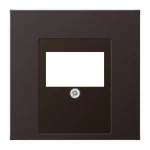 Jung AL2969TD Abdeckung für TAE-Anschlussdosen Aluminium lackiert Serie LS dark (lackiertes Aluminium) 