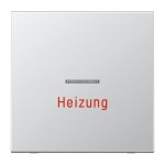 Jung AL2990H Wippe 1-fach mit Lichtleiter Heizung Serie LS Aluminium 