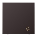 Jung AL2990KD Wippe 1-fach Symbol Klingel Aluminium lackiert Serie LS dark (lackiertes Aluminium) 