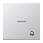 Jung AL2990KO5K Wippe 1-fach mit Lichtleiter Symbol Klingel Serie LS Aluminium 