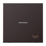 Jung AL2990KO5LD Wippe 1-fach mit Lichtleiter Symbol Licht Aluminium lackiert Serie LS dark (lackiertes Aluminium) 
