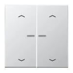 Jung AL2995KO5MP Wippe 2-fach mit Lichtleiter mit 4 Pfeilsymbolen Serie LS Aluminium 