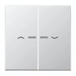 Jung AL2995KO5P Wippe 2-fach mit Lichtleiter mit Pfeilsymbolen Serie LS Aluminium 