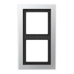 Jung ALD2982 Rahmen 2-fach senkrechte und waagerechte Montage LS-DESIGN Aluminium 