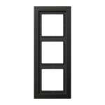 Jung ALD2983AN Rahmen 3-fach senkrechte und waagerechte Montage Aluminium lackiert LS-DESIGN anthrazit (lackiertes Aluminium) 