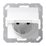 Jung AS1520BFKLWW SCHUKO Steckdose 16A 250V Klappdeckel Thermoplast Serie AS alpinweiß 