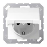 Jung AS1520KLWW SCHUKO Steckdose 16A 250V Klappdeckel Duroplast Serie AS alpinweiß 