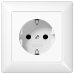 Jung AS1520WW SCHUKO Steckdose 16A 250V mit Rahmen Duroplast Serie AS alpinweiß 