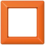 Jung AS581BFO Rahmen 1-fach senkrechte und waagerechte Montage Thermoplast AS 500 orange (für ZSV) 