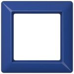 Jung AS581GLBL Rahmen 1-fach für Abdeckungen mit Glasscheibe Thermoplast AS 500 blau 