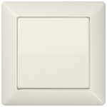 Jung AS590 Wippe 1-fach mit Rahmen Duroplast Serie AS cremeweiß 