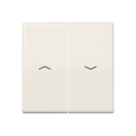 Jung AS591-5PBF Wippe 2-fach mit Pfeilsymbolen Thermoplast Serie AS cremeweiß 