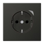 Jung BTAL1521SAN-L SCHUKO Steckdose 16A 250V Schraubklemmen mit Funktionsanzeige integrierter erhöhter Berührungsschutz SAFETY+ Thermoplast lackiert Serie LS, 