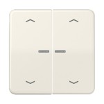 Jung BTCD17102P JUNG HOME Taster 2-fach mit Pfeilsymbolen Duroplast Serie CD cremeweiß 