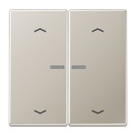 Jung BTES17102P JUNG HOME Taster 2-fach mit Pfeilsymbolen Serie LS Edelstahl 