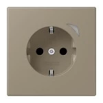 Jung BTLC1521S242 JUNG HOME Schuko Steckdose 16A 250V Schraubklemmen mit Funktionsanzeige integrierter erhöhter Berührungsschutz SAFETY+ Thermoplast lackiert 